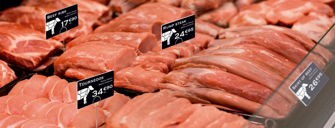 Porta Precios para alimentación