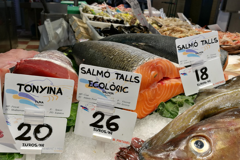 etiquetado de precios Edikio pescaderías y marisquerías